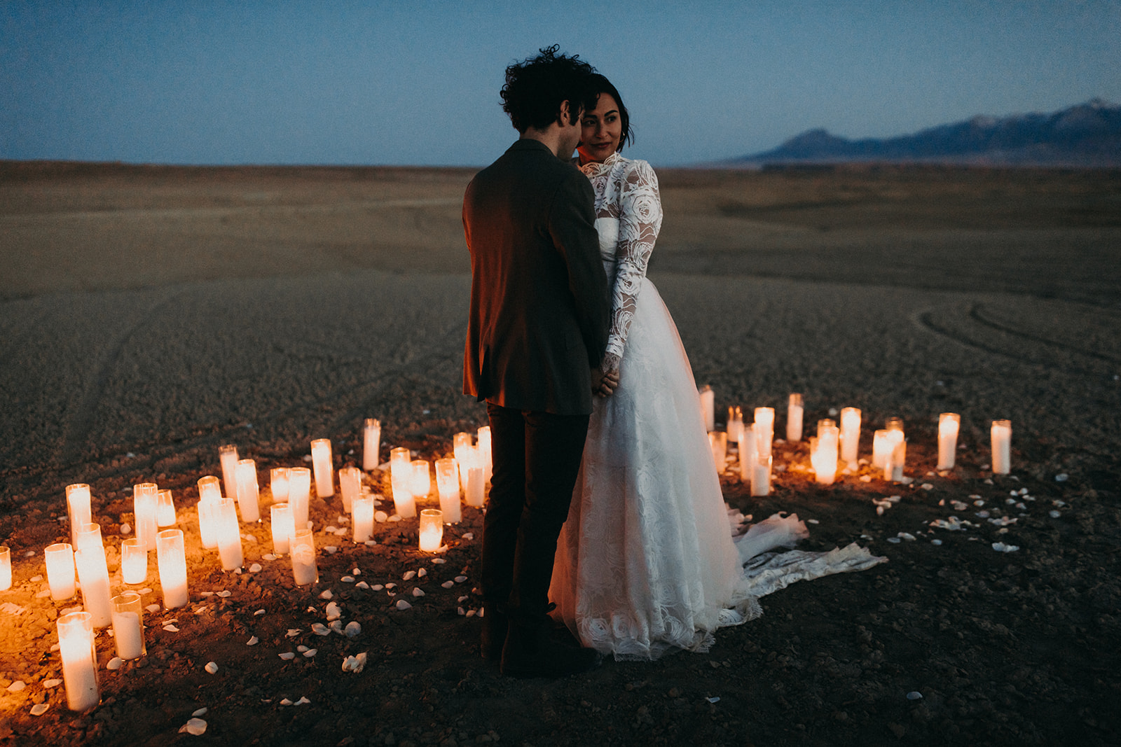 Romantic Utah Elopement with a Candlelit First Dance