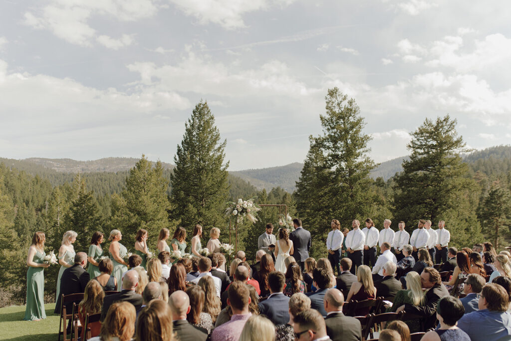 woodlands wedding ceremony