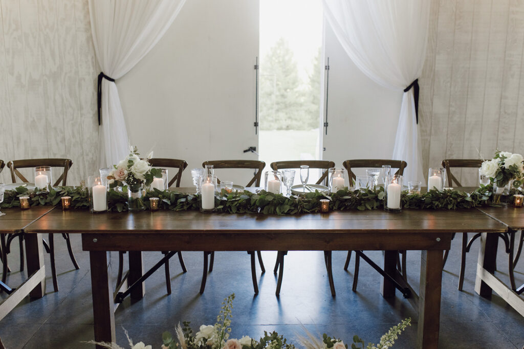 woodlands wedding reception details