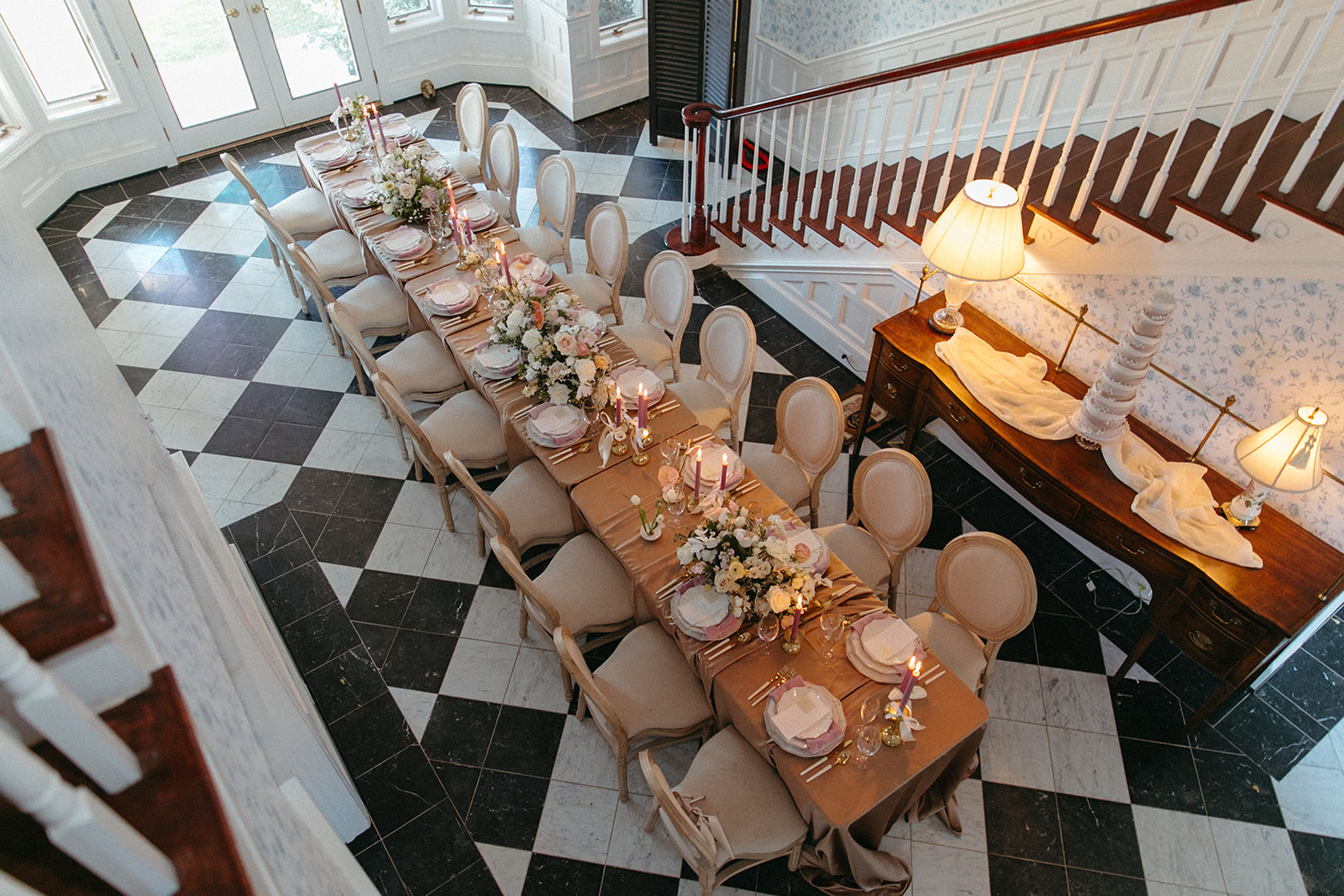 tablescape for a micro wedding in colorado 